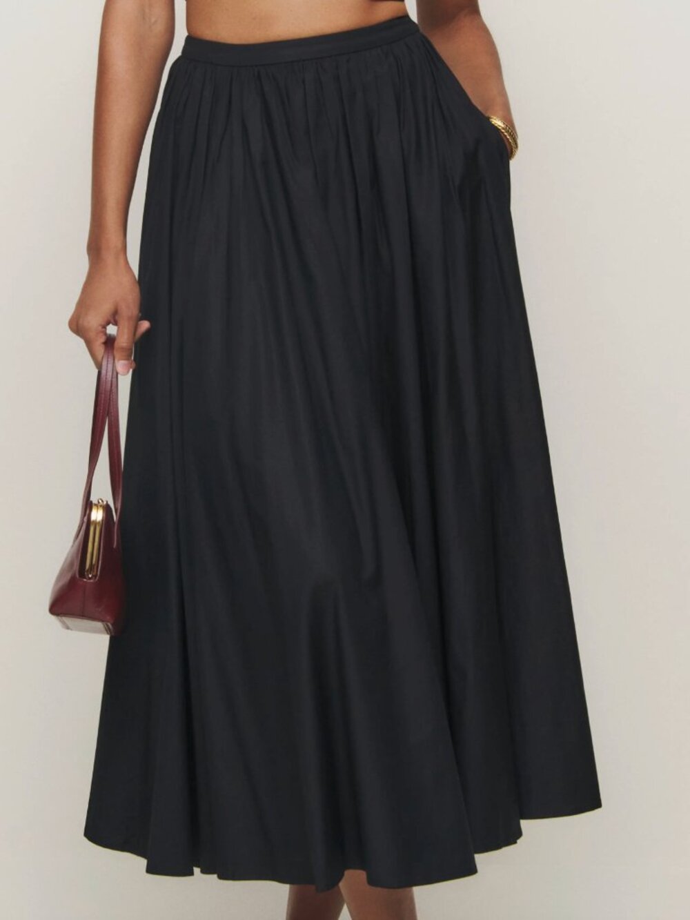 REFORMATION x Kacey Musgraves magnolia midi skirt